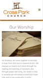 Mobile Screenshot of crossparkchurch.org