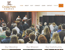 Tablet Screenshot of crossparkchurch.org